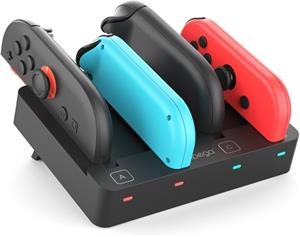 iPega SW2081 nabíjacia stanica pre JoyCon ovládače Nintendo Switch 1/2, čierna