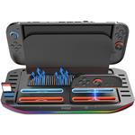 iPega SW2210, multifunkčný nabíjací RGB stojan pre Nintendo Switch 2, čierny