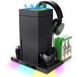 iPega XBX024S multifunkčný nabíjací RGB stojan s chladením pre Xbox