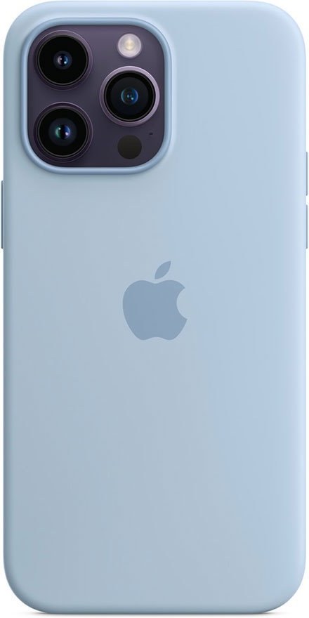 iPhone 14 Pro Max Silicone Case with MS - Sky