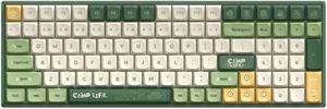 IQUNIX F97, bezdrôtová mechanická herná klávesnica, DE layout, Camping