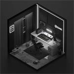 IQUNIX F97, bezdrôtová mechanická herná klávesnica, US layout, Dark Side