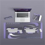 IQUNIX F97, bezdrôtová mechanická herná klávesnica, US layout, Lavandin