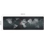 Izoxis 8517, podložka pod klávesnicu a myš, mapa sveta, 88x30cm
