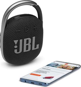 JBL Clip 4 Black, bluetooth prenosný reproduktor, čierny