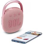 JBL Clip 4 Pink, bluetooth prenosný reproduktor, ružový