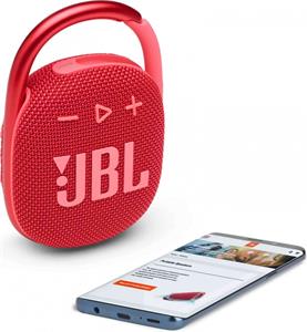 JBL Clip 4 Red, bluetooth prenosný reproduktor, červený