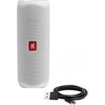 JBL Flip 5 White, bluetooth reproduktor, biely