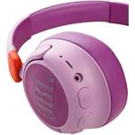 JBL JR460NC Pink, detské bezdrôtové bluetooth slúchadlá