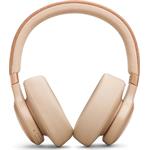 JBL Live 770NC Sand, bluetooth slúchadlá, béžové