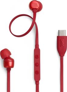JBL TUNE 310 USB-C, červené
