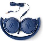 JBL Tune 500 Blue, náhlavné slúchadlá, modré