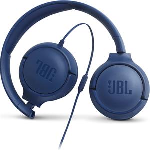 JBL Tune 500 Blue, náhlavné slúchadlá, modré