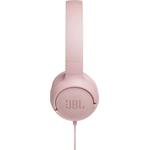 JBL Tune 500 Pink, náhlavné slúchadlá, rúžové