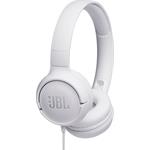 JBL Tune 500 White, náhlavné slúchadlá, biele