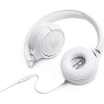 JBL Tune 500 White, náhlavné slúchadlá, biele