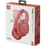 JBL Tune 700BT Red, bluetooth slúchadlá, červená