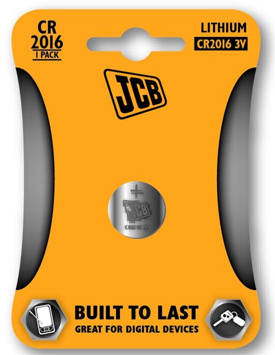 JCB CR2016 gombíková lítionová batéria, blister 1 ks