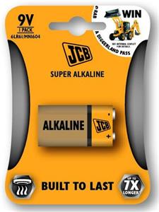 JCB SUPER 6LR61, alkalická batéria (9V) 1ks, blister