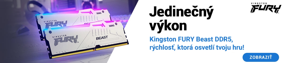 Jedinečný výkon s Kingston FURY Beats DDR5