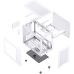 Jonsbo C6 MAX, Micro-ATX, temperované sklo, biela