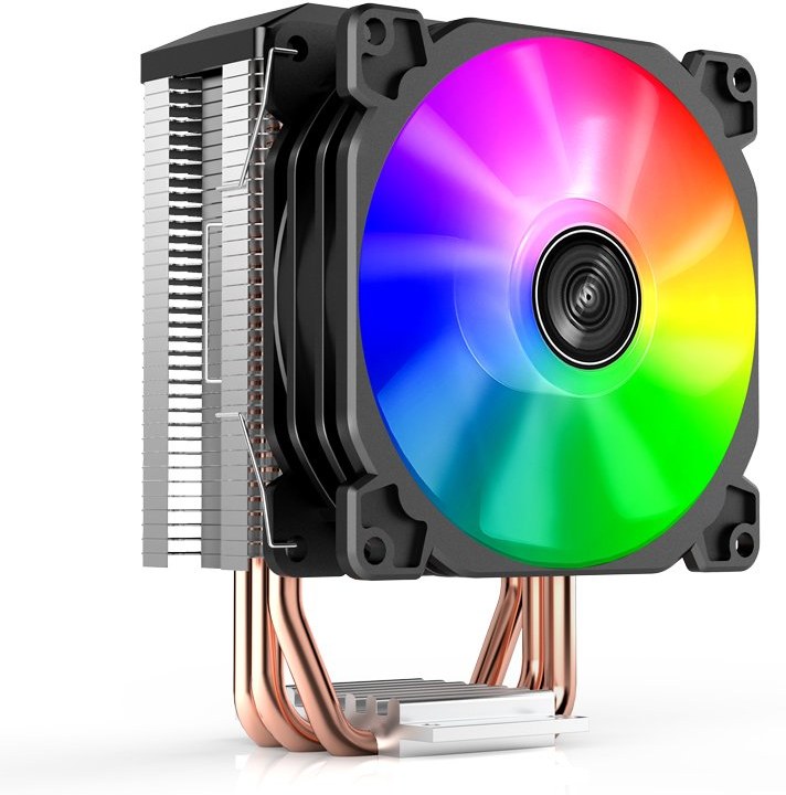 Jonsbo CR-1200 ARGB - Refroidisseur CPU 92mm RGB, 2 Caloducs Cuivre, Silencieux - Compatible Intel AMD Jusqu'à 95W