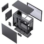 Jonsbo D31 Screen mATX, temperované sklo, čierna