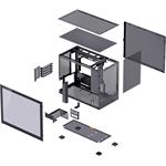 Jonsbo D32 PRO PC case, Mini case, mATX, čierna