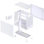 Jonsbo D32 STD Mesh PC case, Mini case, mATX, biela