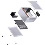 Jonsbo N10 PC case, mini tower, ITX, strieborná