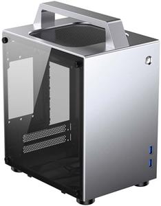 Jonsbo T8 PLUS Mini-ITX case, temperované sklo, strieborná