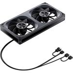 Jonsbo ZA-240 Fan, Reverse, PWM, ARGB - 240mm, čierna