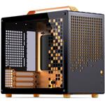 Jonsplus Z20, Micro-ATX, temperované sklo, čierna/oranžová