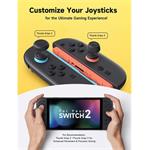 JSAUX sada krytiek a rukovätí joysticku s viacerými režimami a ochranou páčky pre Switch 2, 6 ks