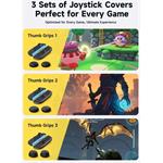JSAUX sada krytiek a rukovätí joysticku s viacerými režimami a ochranou páčky pre Switch 2, 6 ks