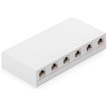 K-Surface mount box pre 6xRJ45, biely, neosadený
