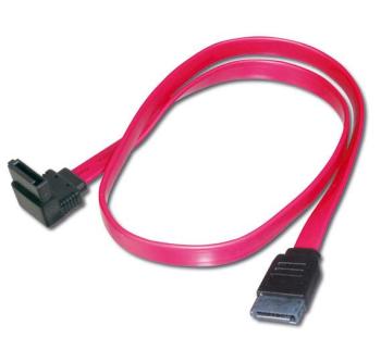 Kábel Serial ATA dátový typ SATA150/300, 1x90°/1x rovný, 0.5m