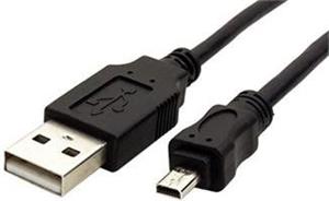 kábel USB A-B mini, 8pin, Panasonic, Nikon, Olympus, Minolta 1,8m