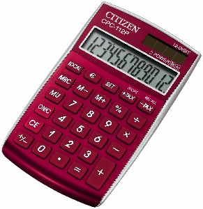 Kalkulačka CITIZEN -CPC-112 červená