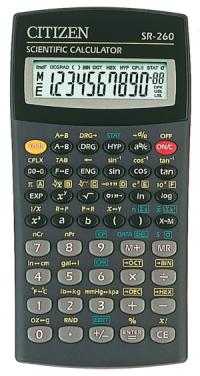 Kalkulačka CITIZEN SR-260 | VÝPREDAJ | Datacomp.sk