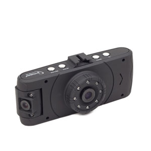 Kamera do auta Gembird DCAM-006 HD Dual Dashcam, Nightvision, 2,7" color