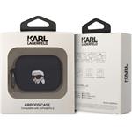Karl Lagerfeld 3D Logo NFT Karl Head silikónové puzdro pre Airpods Pro 2, čierne