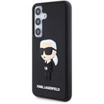 Karl Lagerfeld 3D Rubber Ikonik kryt pre Samsung Galaxy S24, čierny