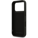 Karl Lagerfeld 3D Rubber Karl and Choupette kryt pre iPhone 17 Pro, čierny