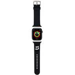 Karl Lagerfeld Choupette Head NFT remienok pre Apple Watch 42/44/45/49, čierny