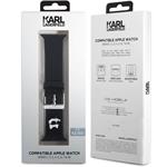 Karl Lagerfeld Choupette Head NFT remienok pre Apple Watch 42/44/45/49, čierny