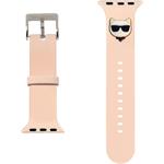 Karl Lagerfeld Choupette Head remienok pre Apple Watch 42/44mm, ružový