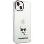Karl Lagerfeld Choupette Logo zadný kryt pre iPhone 14 Plus, transparentný