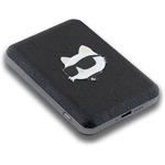 Karl Lagerfeld Embossed Choupette Head, 5000mAh, MagSafe powerbanka, čierna