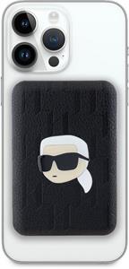 Karl Lagerfeld Embossed Karl Head, 5000mAh, MagSafe powerbanka, čierna